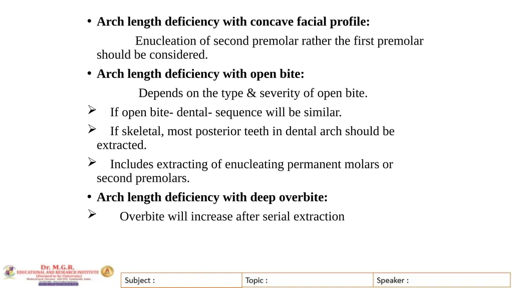 Topic : INTERCEPTIVE ORTHODONTICS-II Subject Code - slide 23 of 56