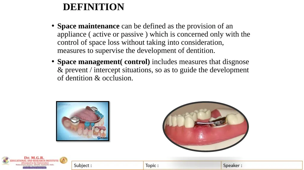 Topic : INTERCEPTIVE ORTHODONTICS-II Subject Code - slide 28 of 56