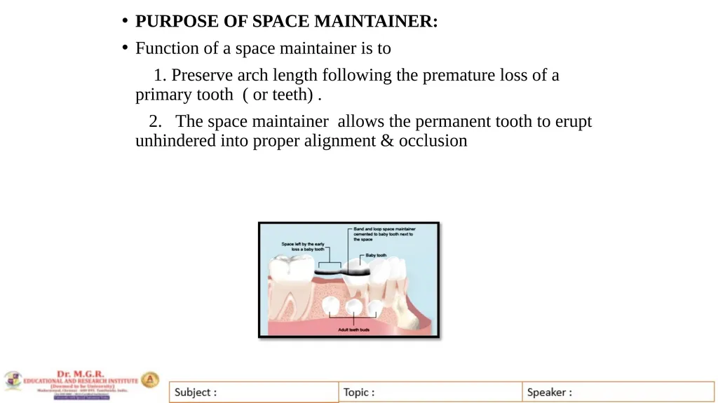 Topic : INTERCEPTIVE ORTHODONTICS-II Subject Code - slide 30 of 56