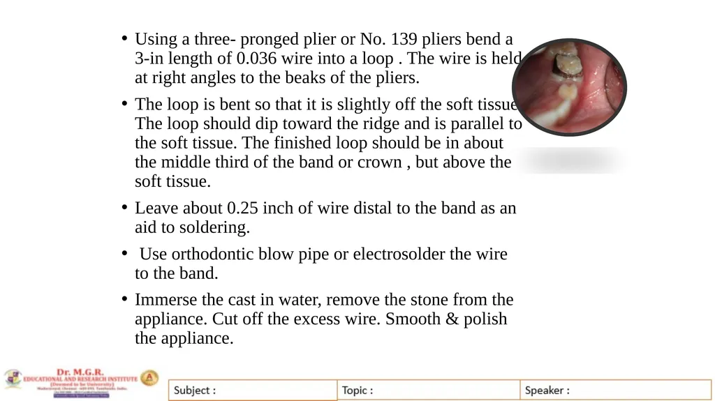 Topic : INTERCEPTIVE ORTHODONTICS-II Subject Code - slide 38 of 56
