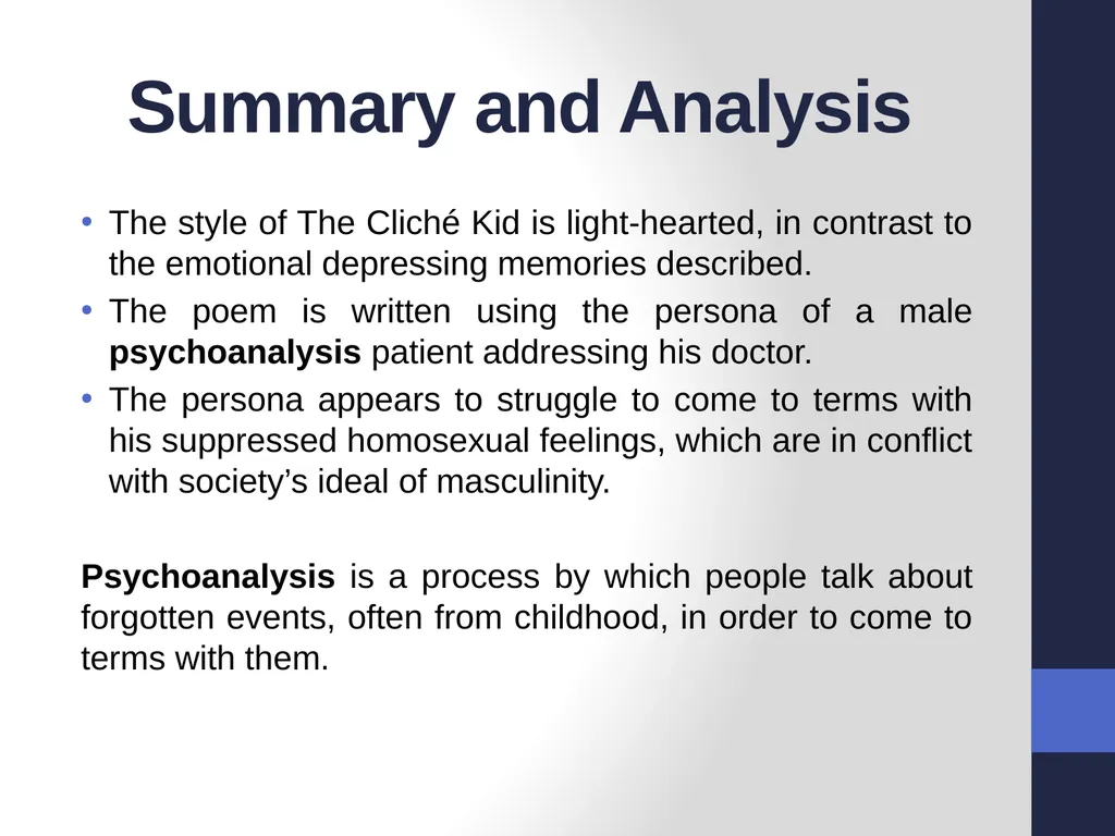 The Cliché Kid By Chloё, Freya and Lucy Complete - slide 5 of 12
