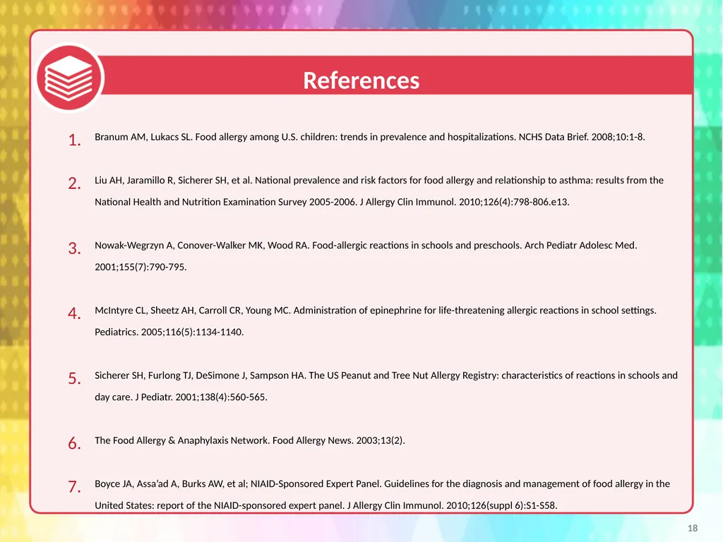 Voluntary Guidelines for Managing Food Allergies - slide 18 of 19