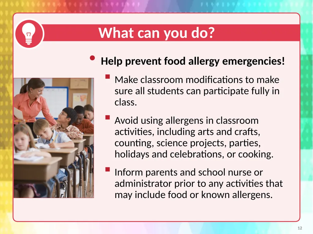 Voluntary Guidelines for Managing Food Allergies - slide 12 of 19
