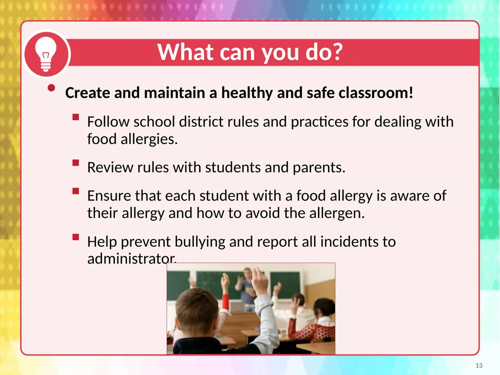 Voluntary Guidelines for Managing Food Allergies - slide 13 of 19