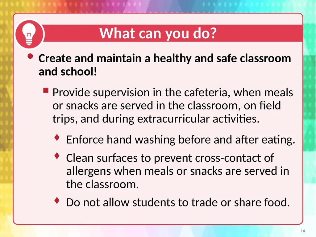 Voluntary Guidelines for Managing Food Allergies - slide 14 of 19