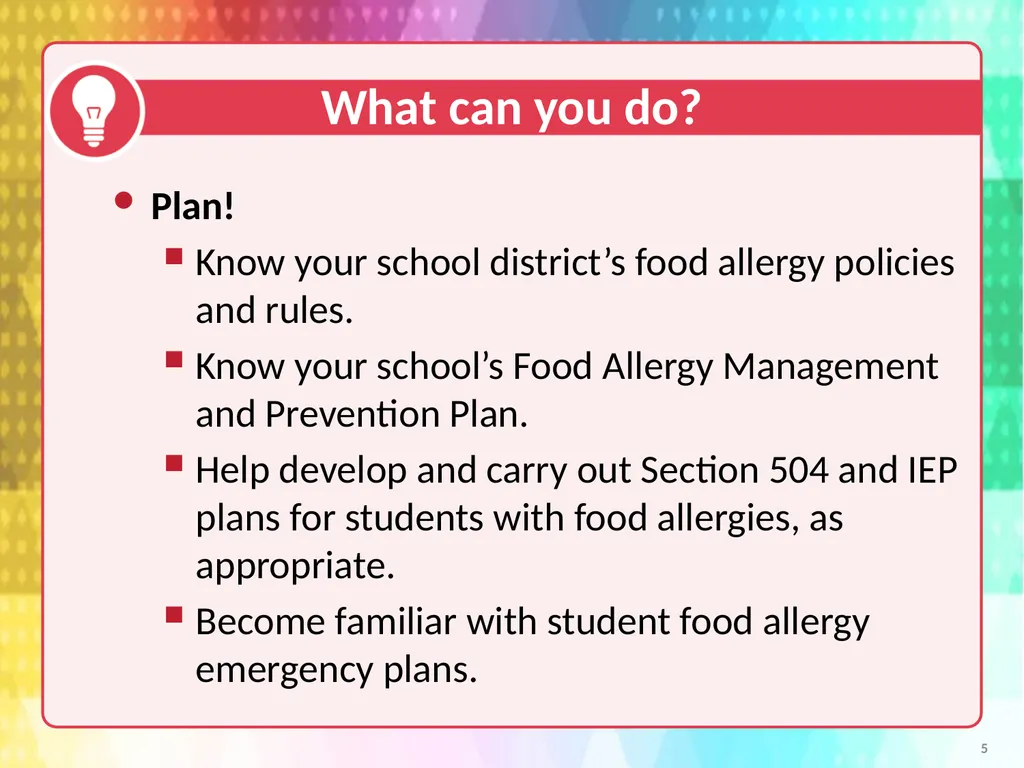 Voluntary Guidelines for Managing Food Allergies - slide 5 of 19