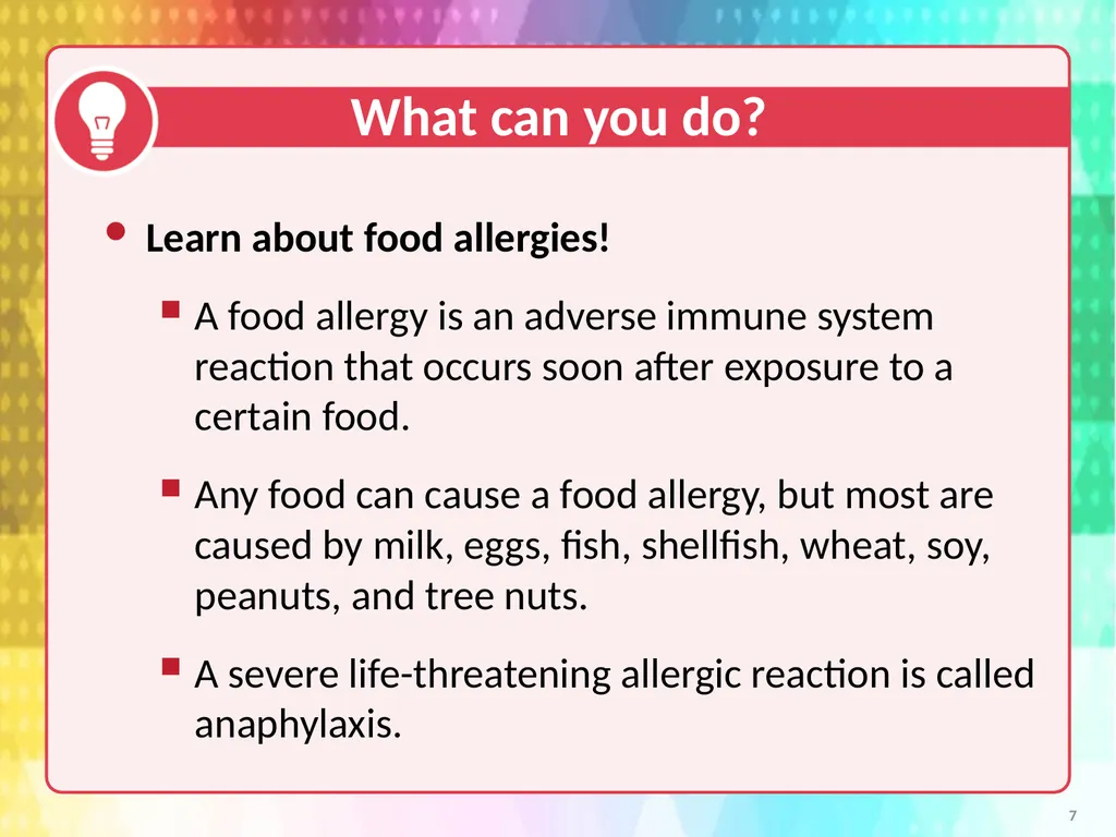 Voluntary Guidelines for Managing Food Allergies - slide 7 of 19