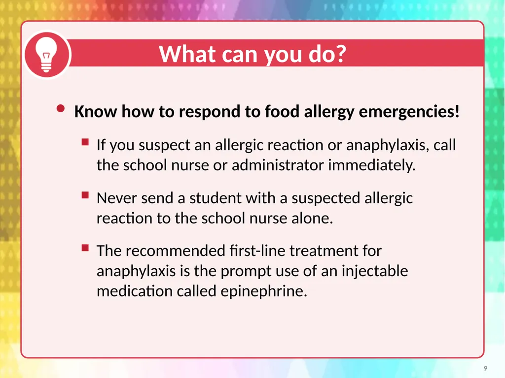 Voluntary Guidelines for Managing Food Allergies - slide 9 of 19