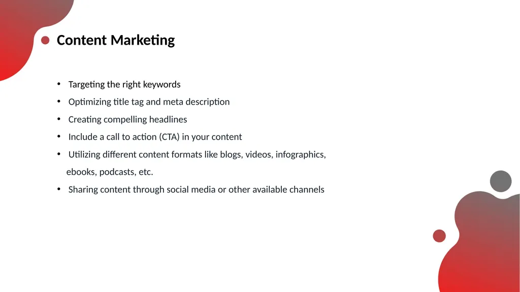 Presenting Extensive SEO Marketing Strategy Index - slide 10 of 23