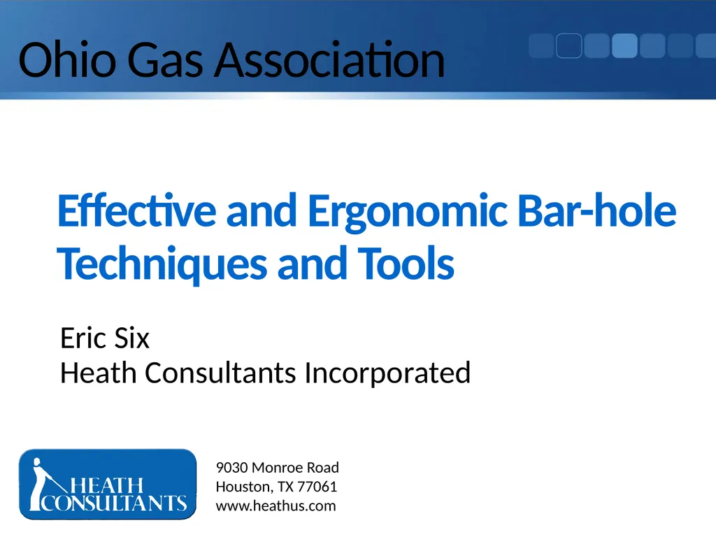 Ohio Gas Association Eric Six Heath Consultants - slide 1 of 12