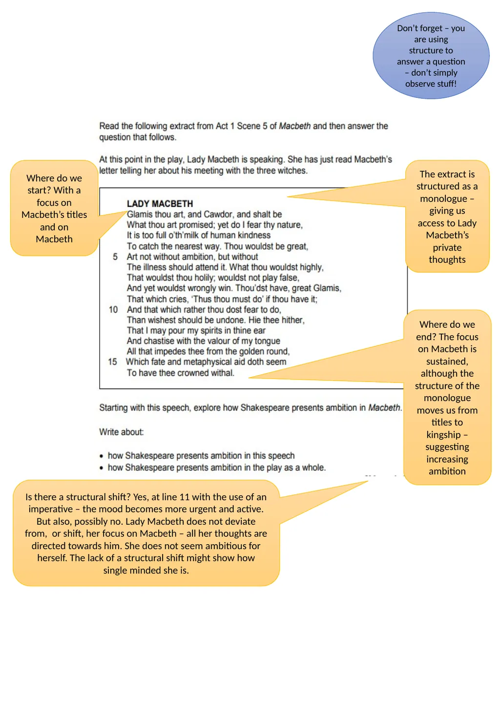 Teaching Structure – a one stop shop Structure and - slide 21 of 31