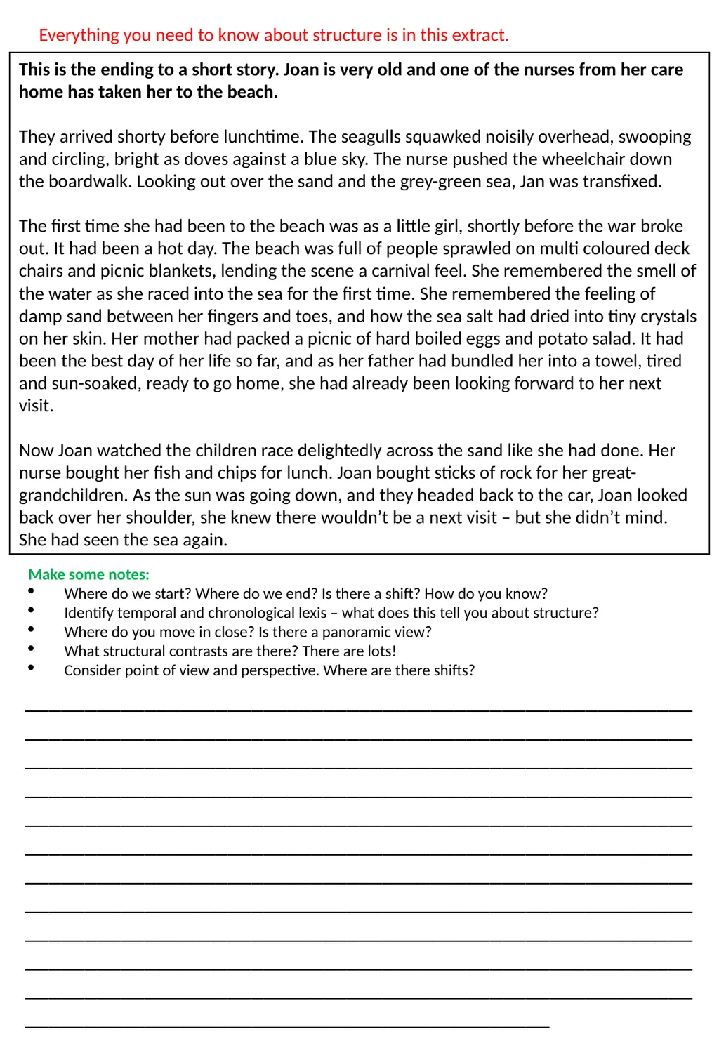 Teaching Structure – a one stop shop Structure and - slide 5 of 31