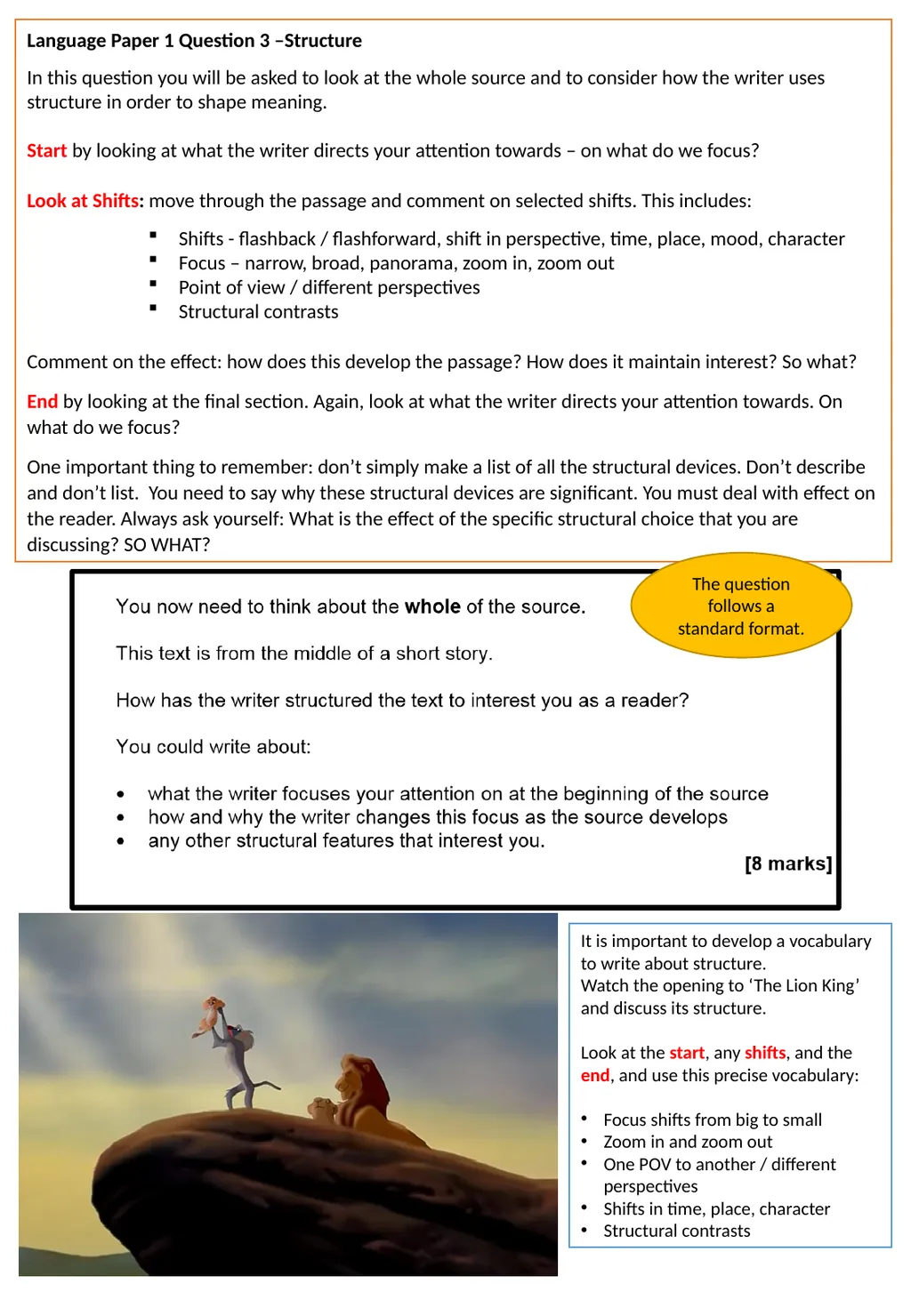 Teaching Structure – a one stop shop Structure and - slide 3 of 31