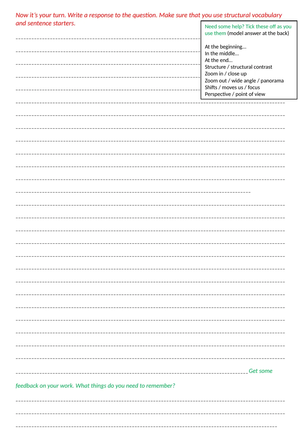 Teaching Structure – a one stop shop Structure and - slide 11 of 31
