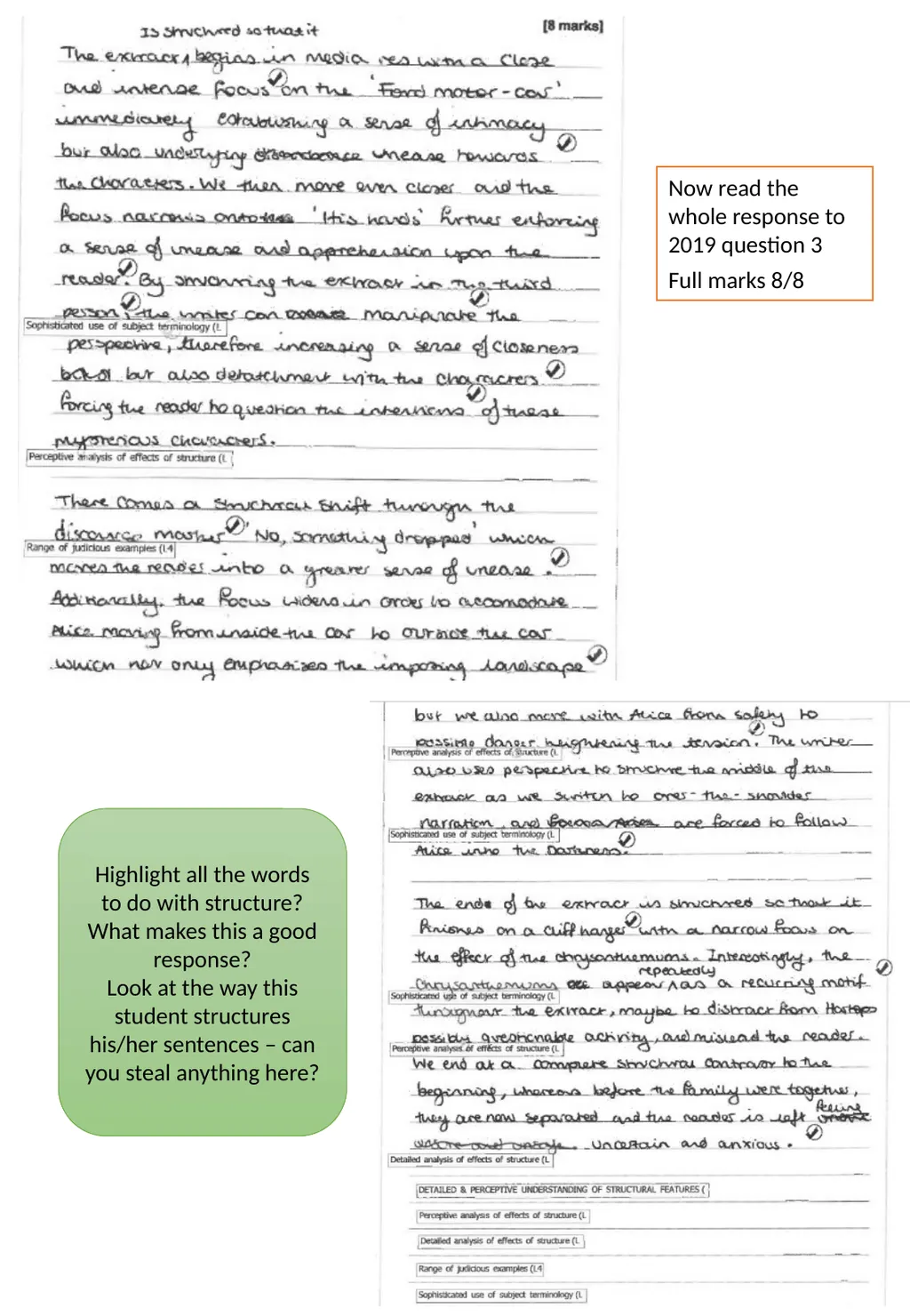 Teaching Structure – a one stop shop Structure and - slide 8 of 31