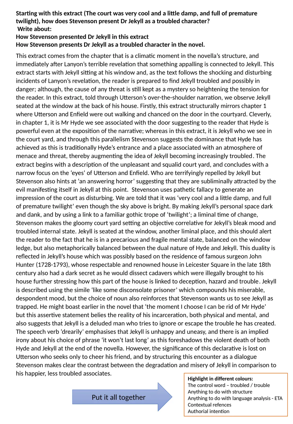 Teaching Structure – a one stop shop Structure and - slide 27 of 31