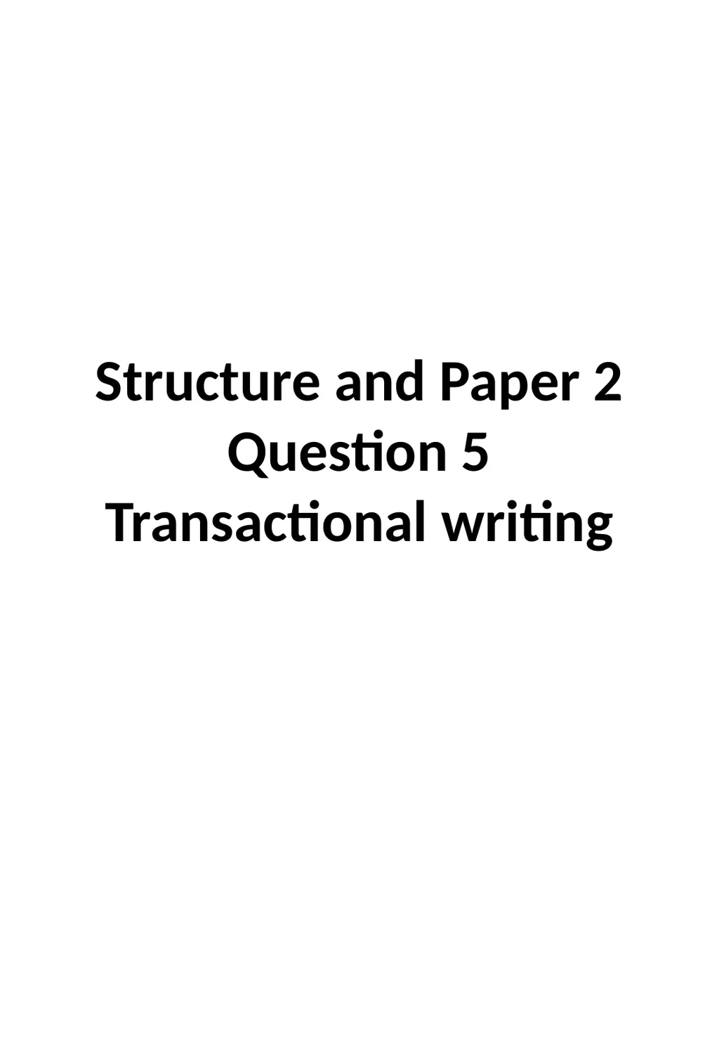 Teaching Structure – a one stop shop Structure and - slide 29 of 31