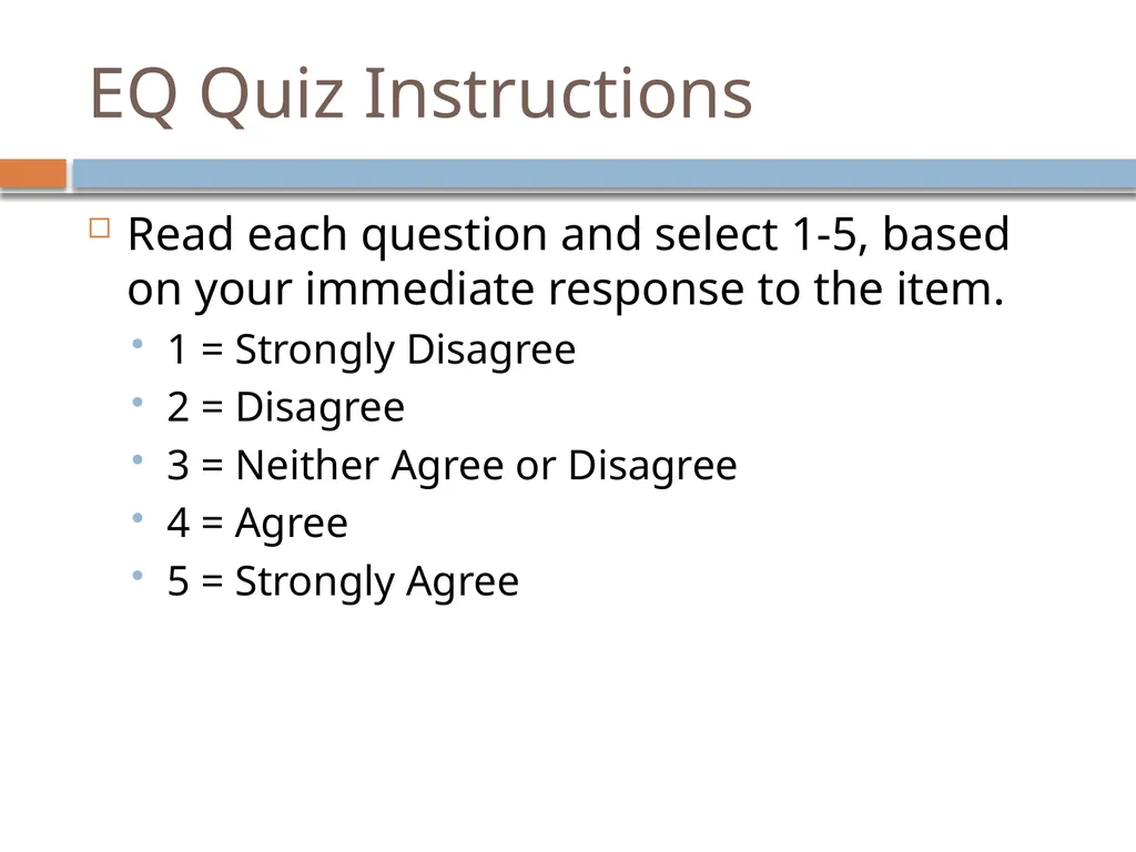 Emotional Intelligence Emotional Intelligence (EI) - slide 8 of 26