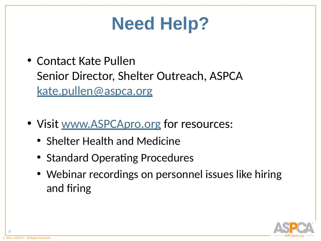 Basic Orientation for Staff and Volunteers - slide 3 of 40