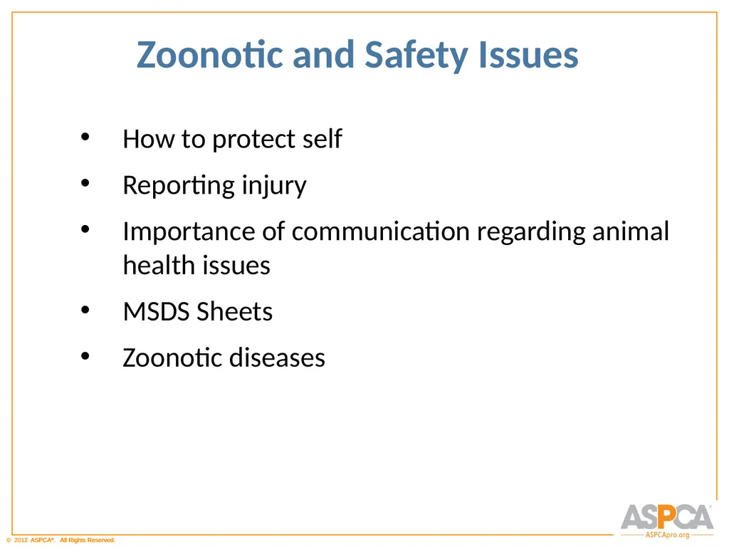 Basic Orientation for Staff and Volunteers - slide 32 of 40