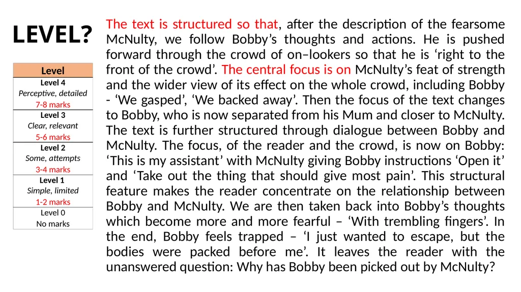 The Fire Eaters WALT: understand how to read and - slide 47 of 56