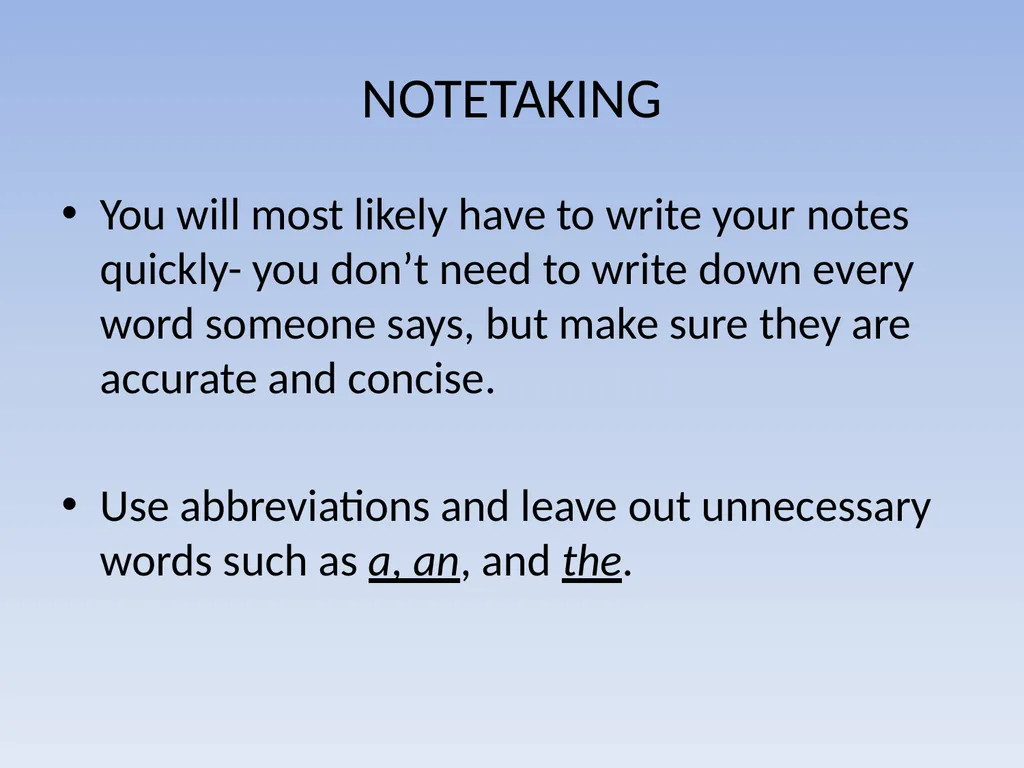 EFFECTIVE REPORT WRITING Performance Objectives - slide 10 of 73