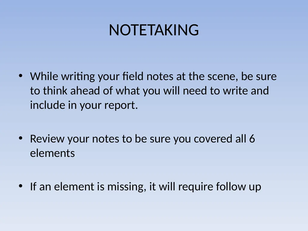 EFFECTIVE REPORT WRITING Performance Objectives - slide 12 of 73