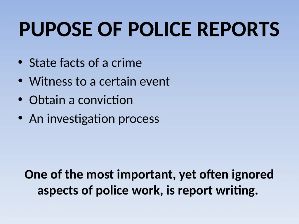 EFFECTIVE REPORT WRITING Performance Objectives - slide 3 of 73