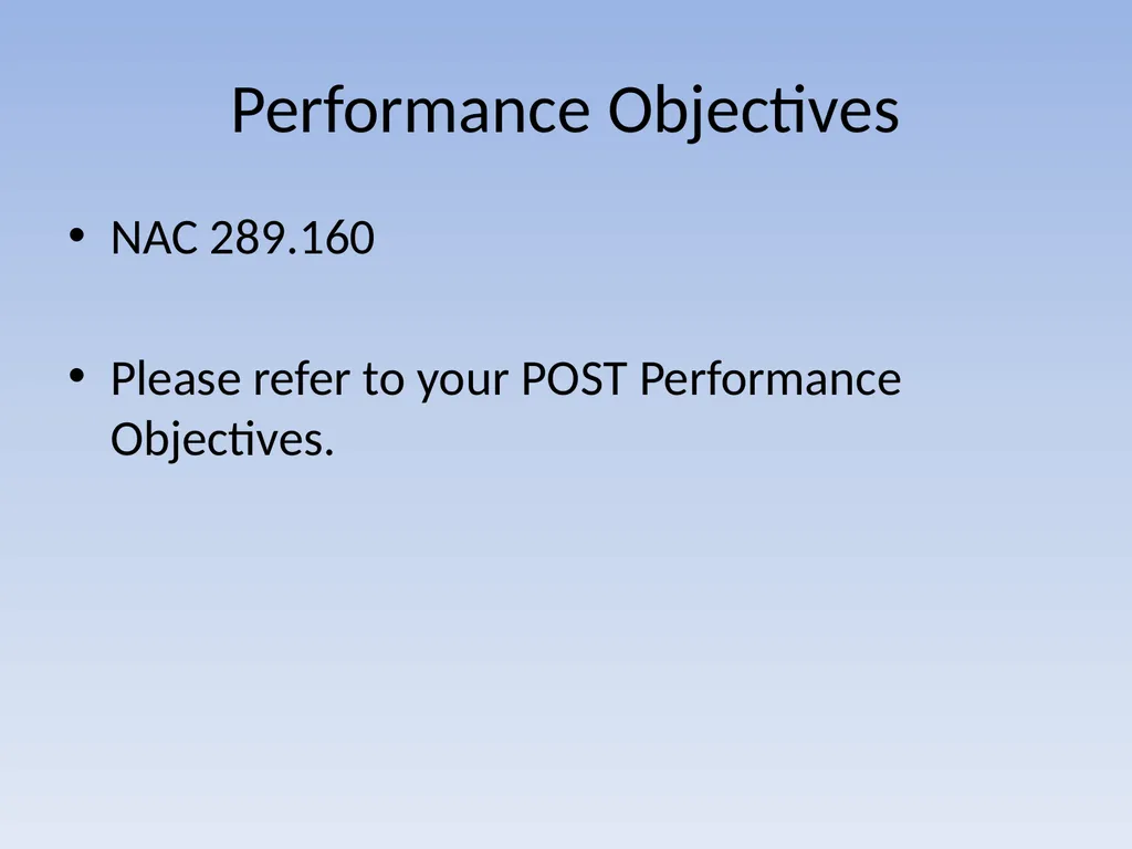 EFFECTIVE REPORT WRITING Performance Objectives - slide 2 of 73