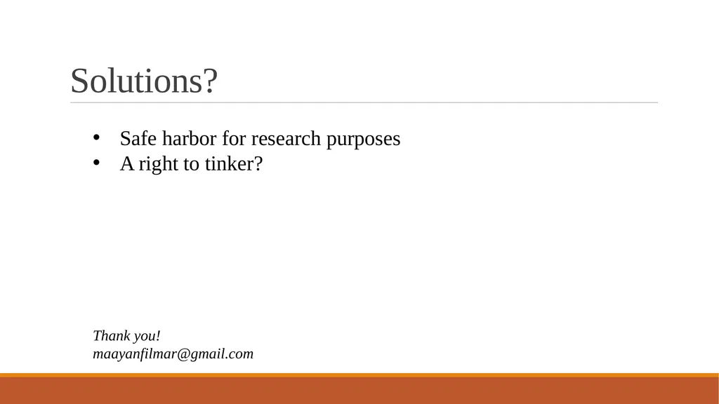 Black Box Tinkering: Beyond Disclosure in - slide 20 of 20