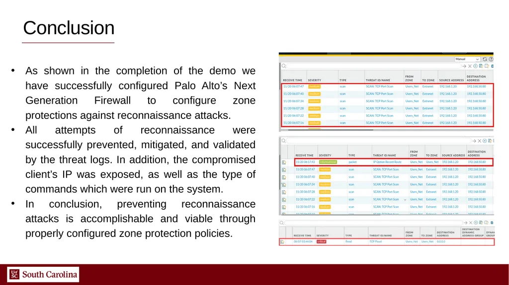 1 Protection against Reconnaissance and Scan - slide 11 of 11