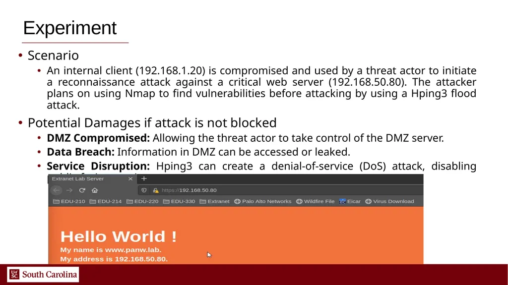 1 Protection against Reconnaissance and Scan - slide 8 of 11