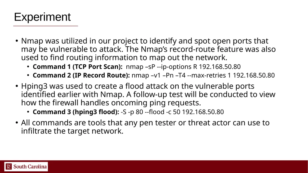 1 Protection against Reconnaissance and Scan - slide 9 of 11