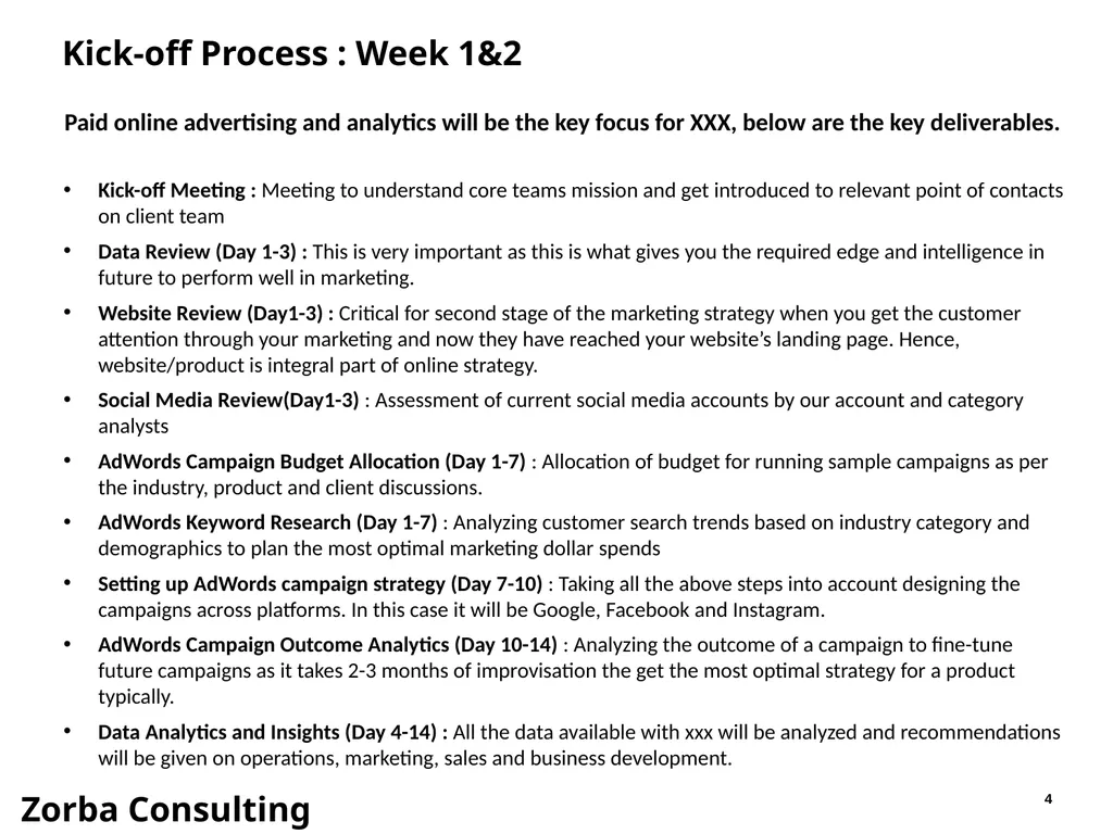 Marketing Strategy and Execution CONFIDENTIAL, - slide 4 of 12