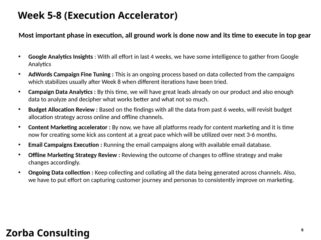 Marketing Strategy and Execution CONFIDENTIAL, - slide 6 of 12