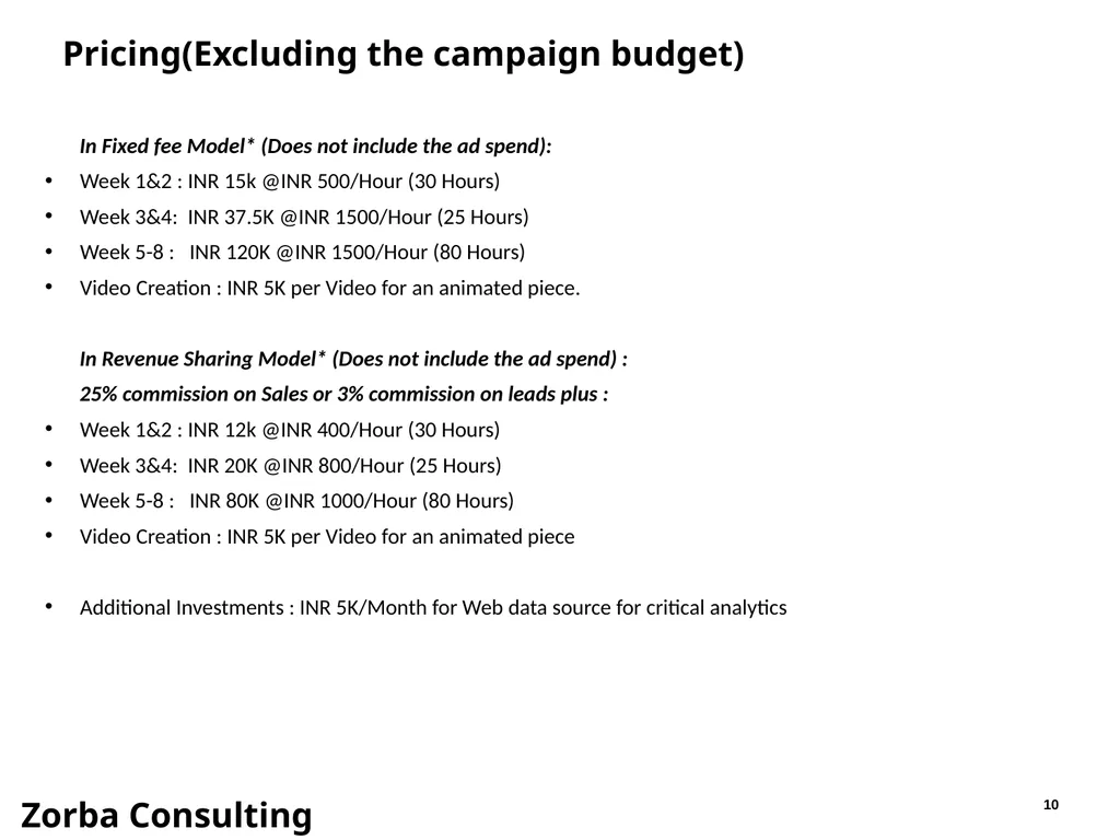 Marketing Strategy and Execution CONFIDENTIAL, - slide 10 of 12