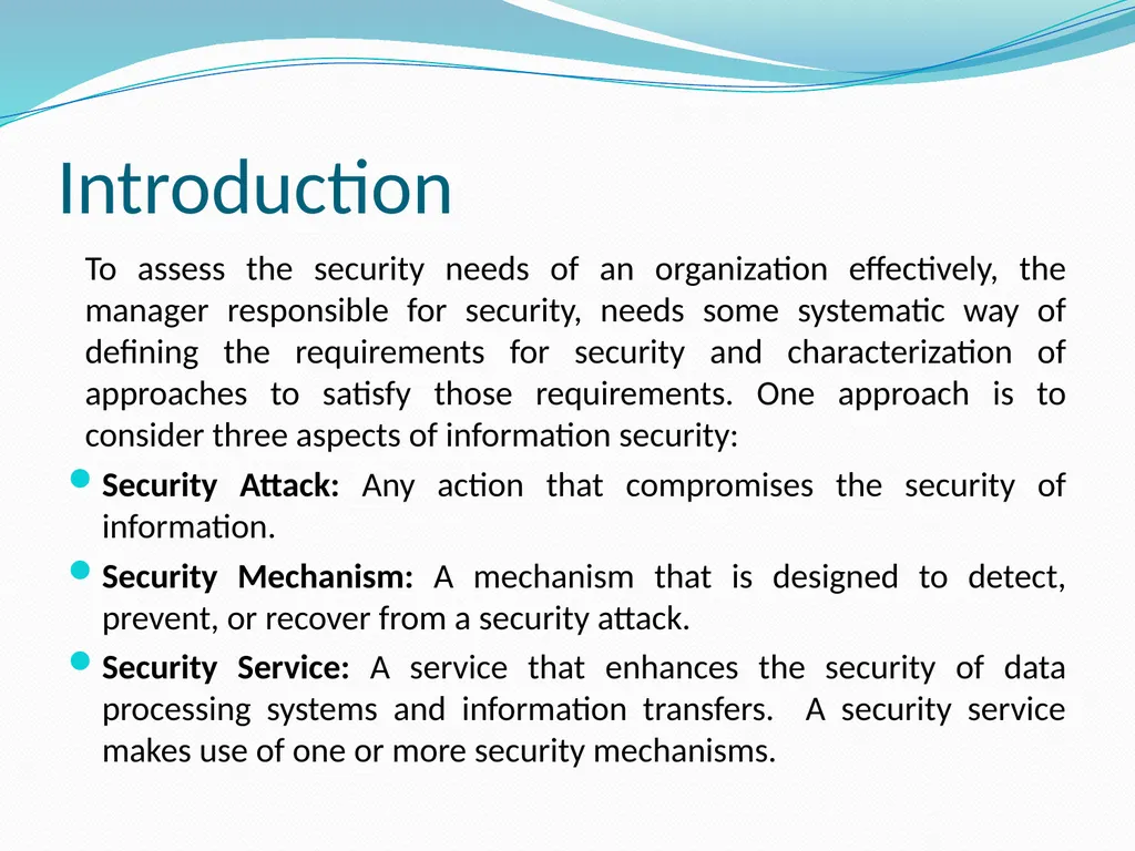Attack, services and mechanisms Prof. Neeraj - slide 2 of 10