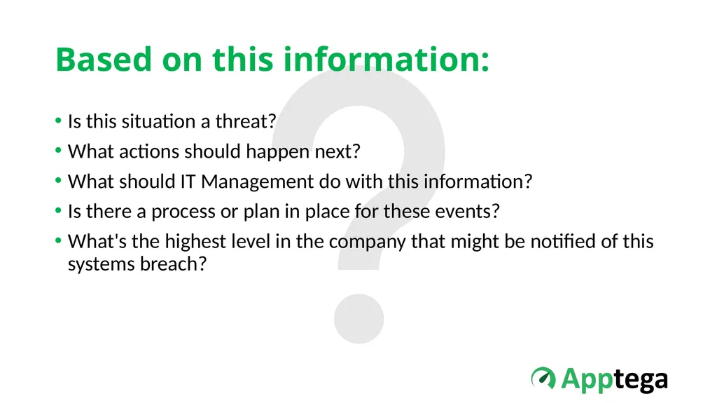Information Security Tabletop Exercise: Malware & - slide 10 of 21