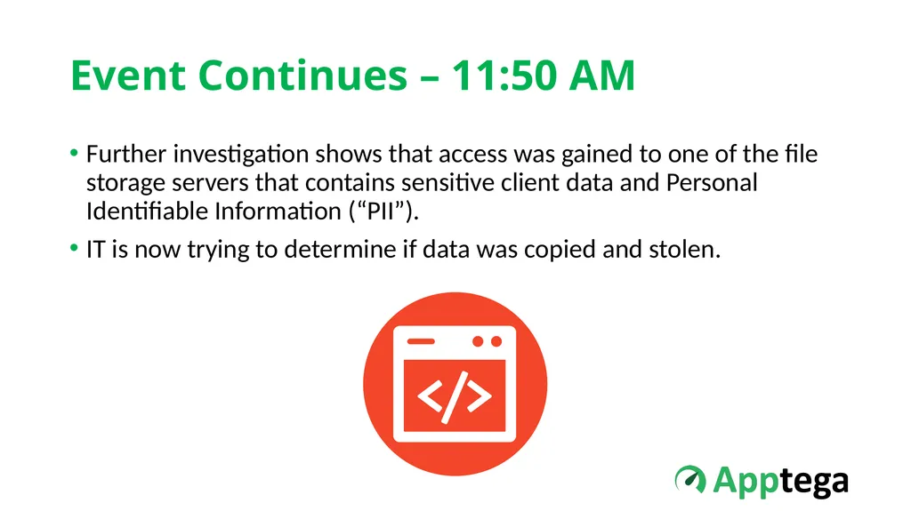 Information Security Tabletop Exercise: Malware & - slide 11 of 21