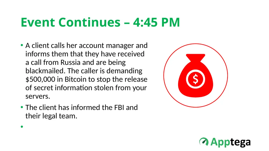Information Security Tabletop Exercise: Malware & - slide 15 of 21