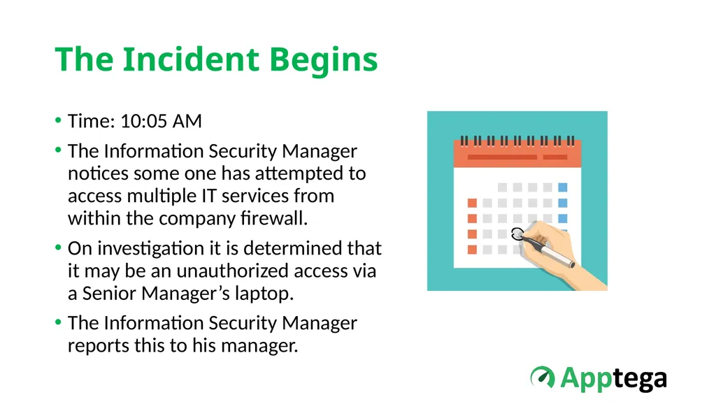 Information Security Tabletop Exercise: Malware & - slide 9 of 21
