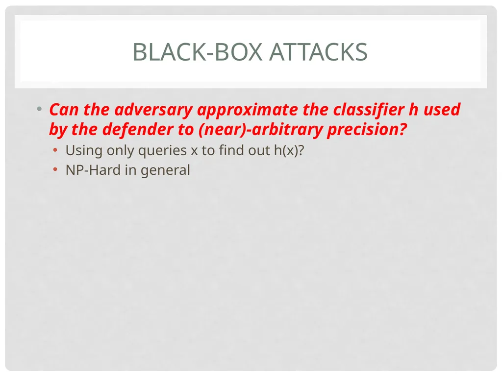 Yevgeniy (Eugene) vorobeychik1 Bo Li2 Adversarial - slide 40 of 83