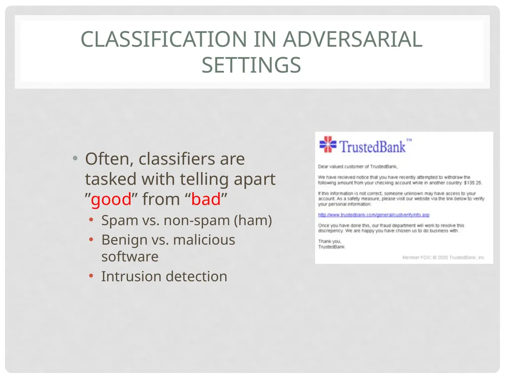 Yevgeniy (Eugene) vorobeychik1 Bo Li2 Adversarial - slide 23 of 83