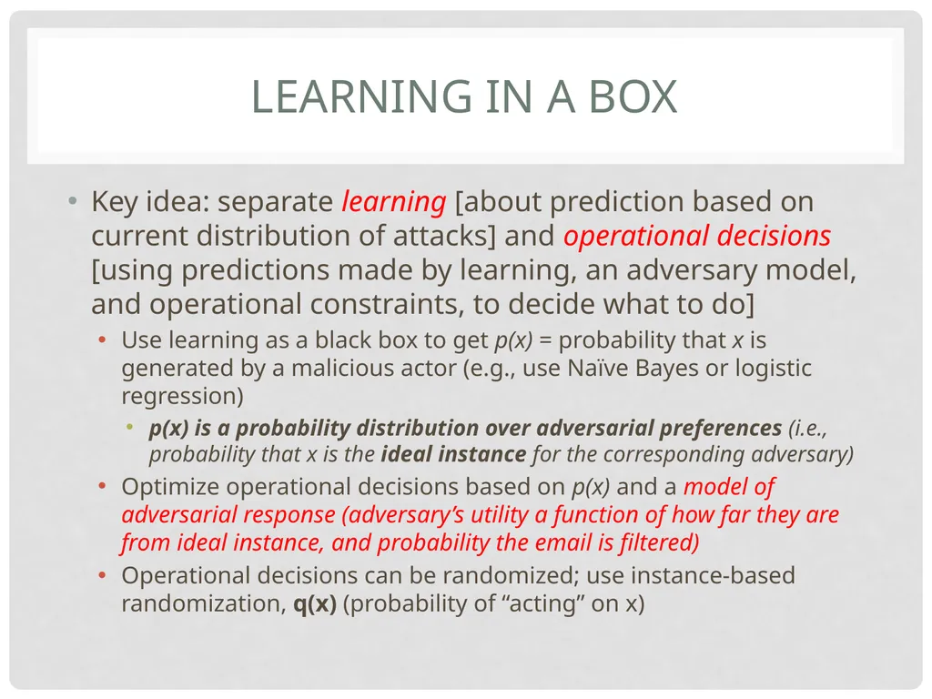 Yevgeniy (Eugene) vorobeychik1 Bo Li2 Adversarial - slide 59 of 83