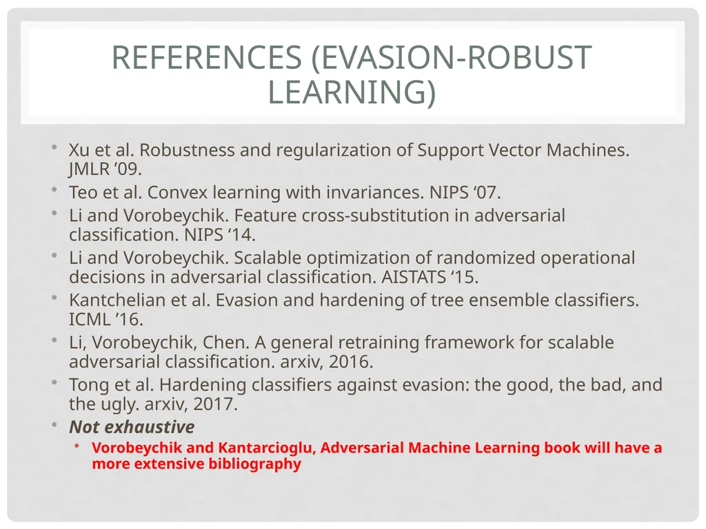 Yevgeniy (Eugene) vorobeychik1 Bo Li2 Adversarial - slide 65 of 83