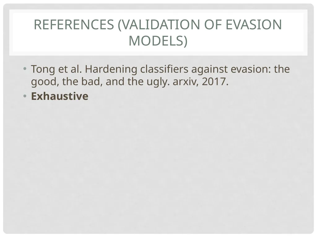 Yevgeniy (Eugene) vorobeychik1 Bo Li2 Adversarial - slide 83 of 83