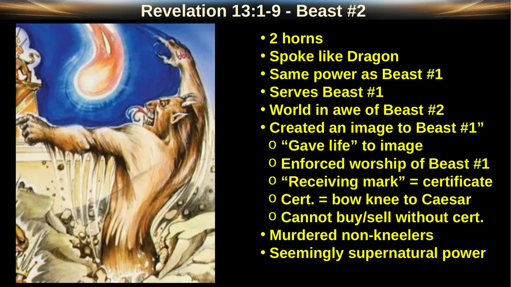 Revelation 13 2 Revelation: “Special Clues” Luke - slide 11 of 39