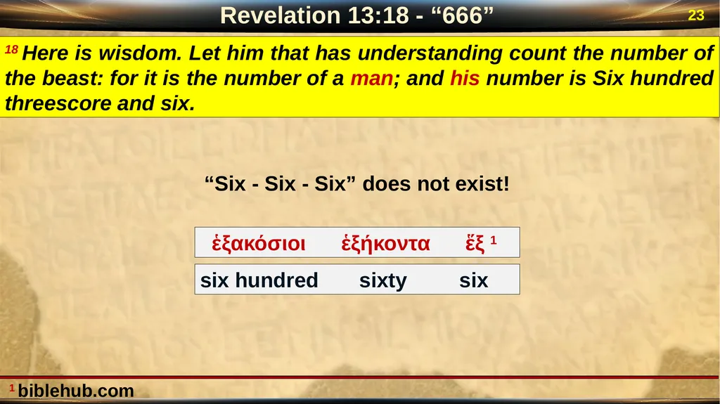 Revelation 13 2 Revelation: “Special Clues” Luke - slide 23 of 39