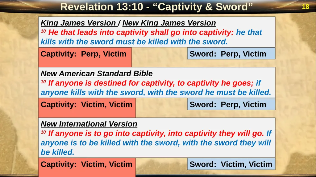 Revelation 13 2 Revelation: “Special Clues” Luke - slide 18 of 39