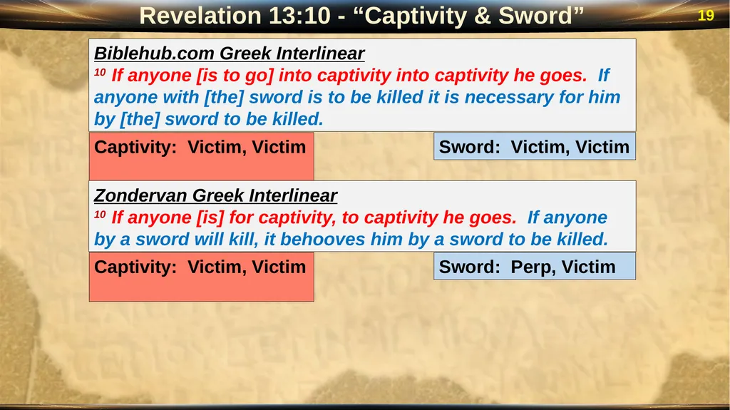 Revelation 13 2 Revelation: “Special Clues” Luke - slide 19 of 39